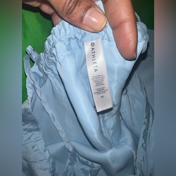 Athleta Oversized Light Blue Jumpsuit size Medium - Picture 5 of 7